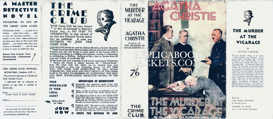 Christie, Agatha THE MURDER AT THE VICARAGE 1st UK 1930
