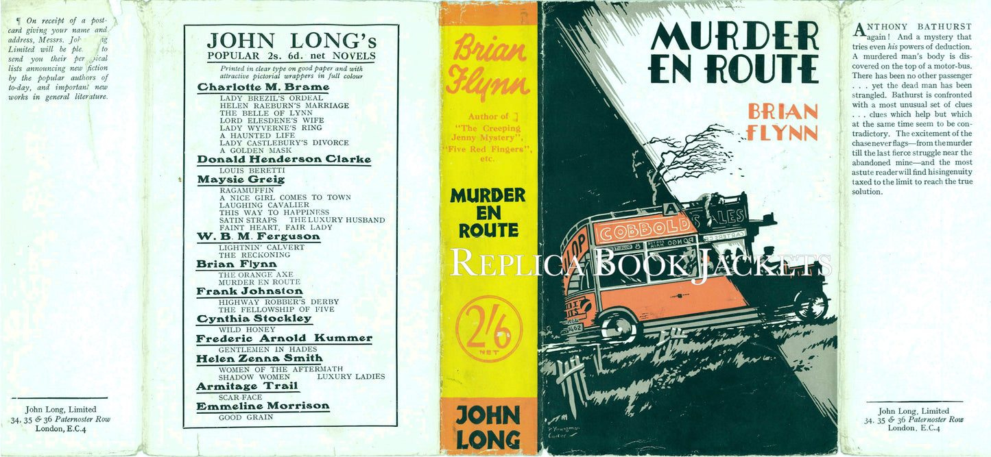 Flynn, Brian MURDER EN ROUTE 1st UK, second printing 1930