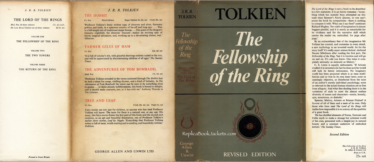 Tolkien, J.R.R. THE FELLOWSHIP OF THE RING 2nd UK 1966