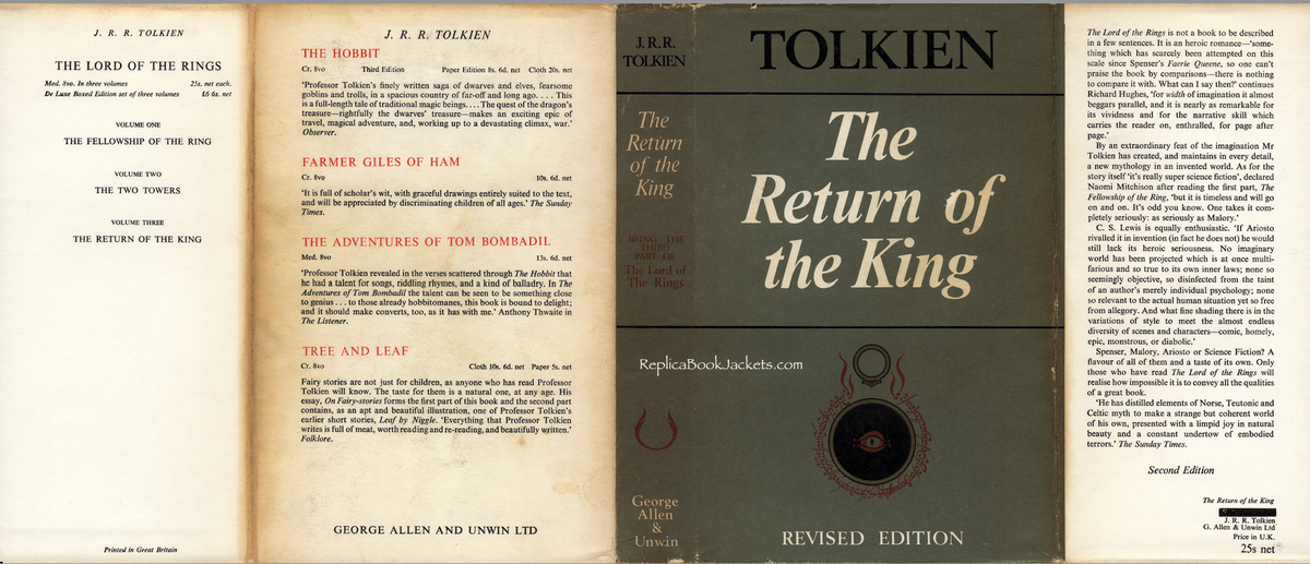 Tolkien, J.R.R. THE RETURN OF THE KING 2nd UK 1966