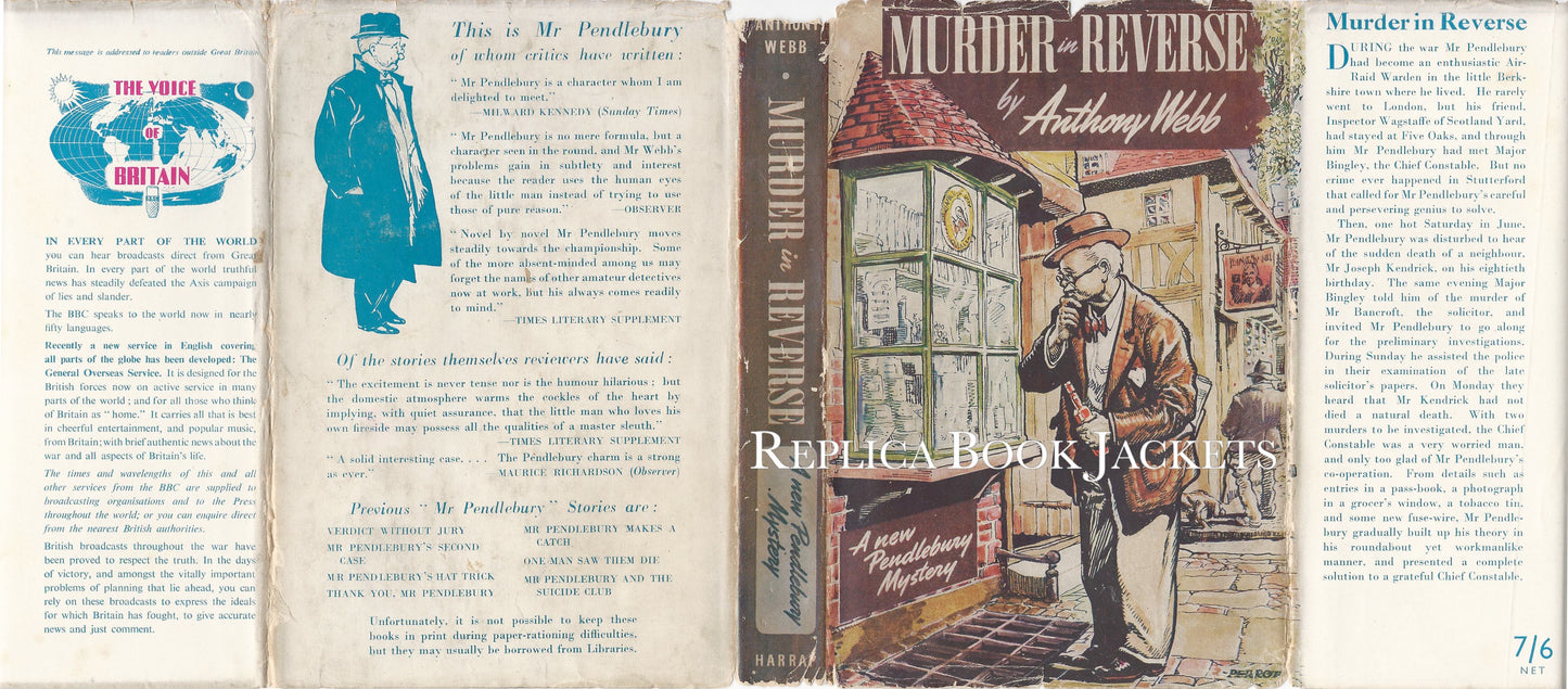 Webb, Anthony. MURDER IN REVERSE 1st UK 1945