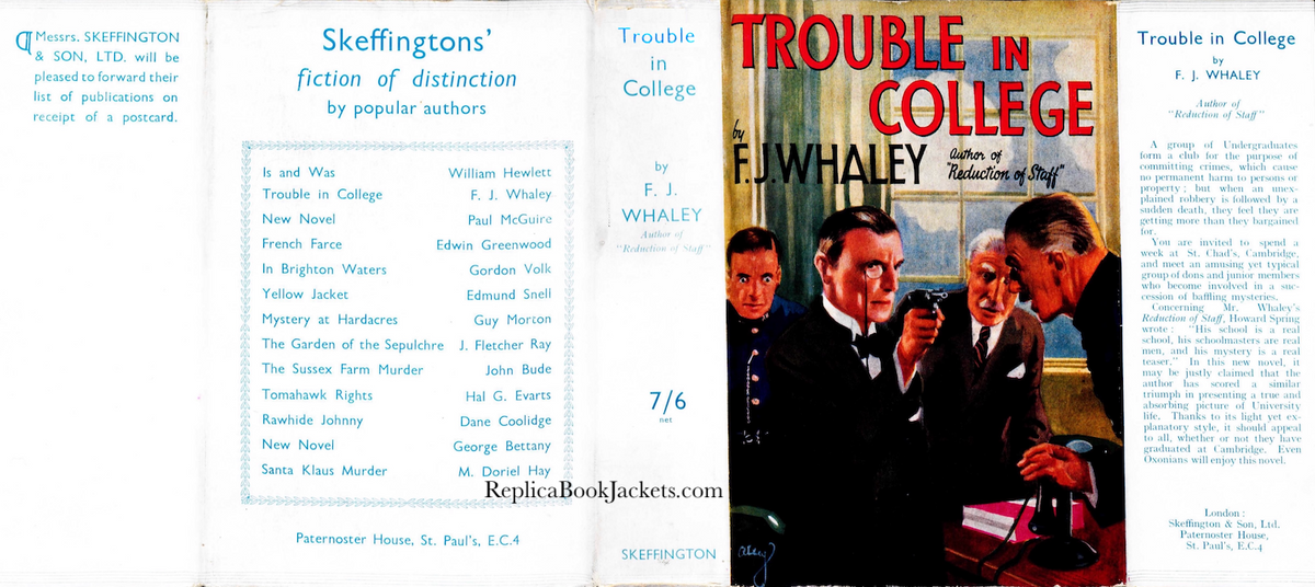 Whaley, F.J. TROUBLE AT COLLEGE 1st UK 1936
