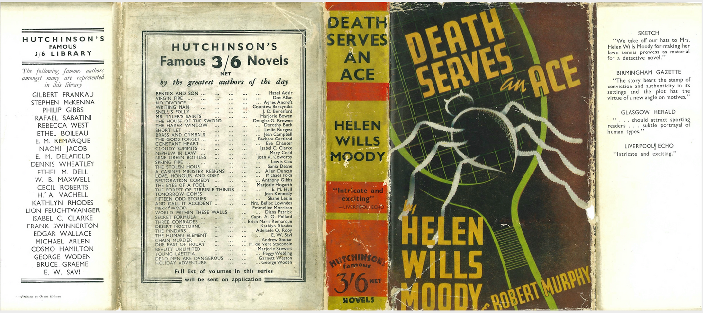Wills Moody, Helen with Murphy, Robert W. DEATH SERVES AN ACE. 1st UK 1939