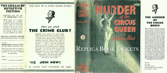 Abbot, Anthony ABOUT THE MURDER OF THE CIRCUS QUEEN 1st UK 1933