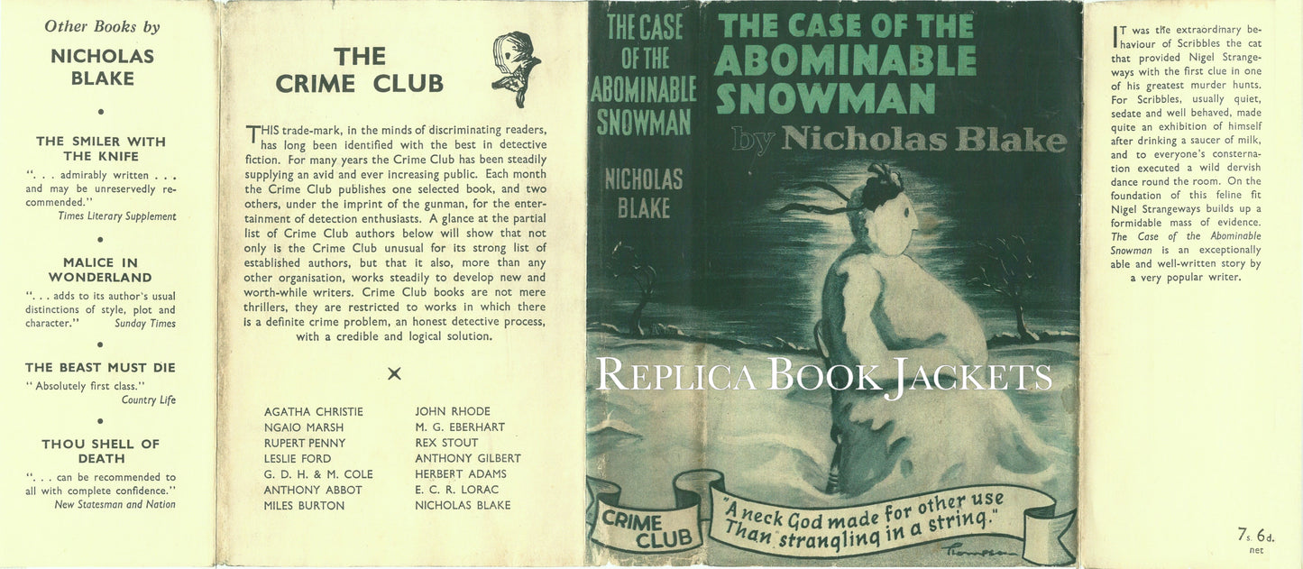 Blake, Nicholas THE ABOMINABLE SNOWMAN 1st UK 1941