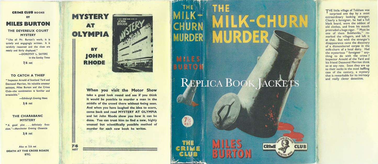 Burton, Miles THE MILK-CHURN MURDERS 1st UK 1935