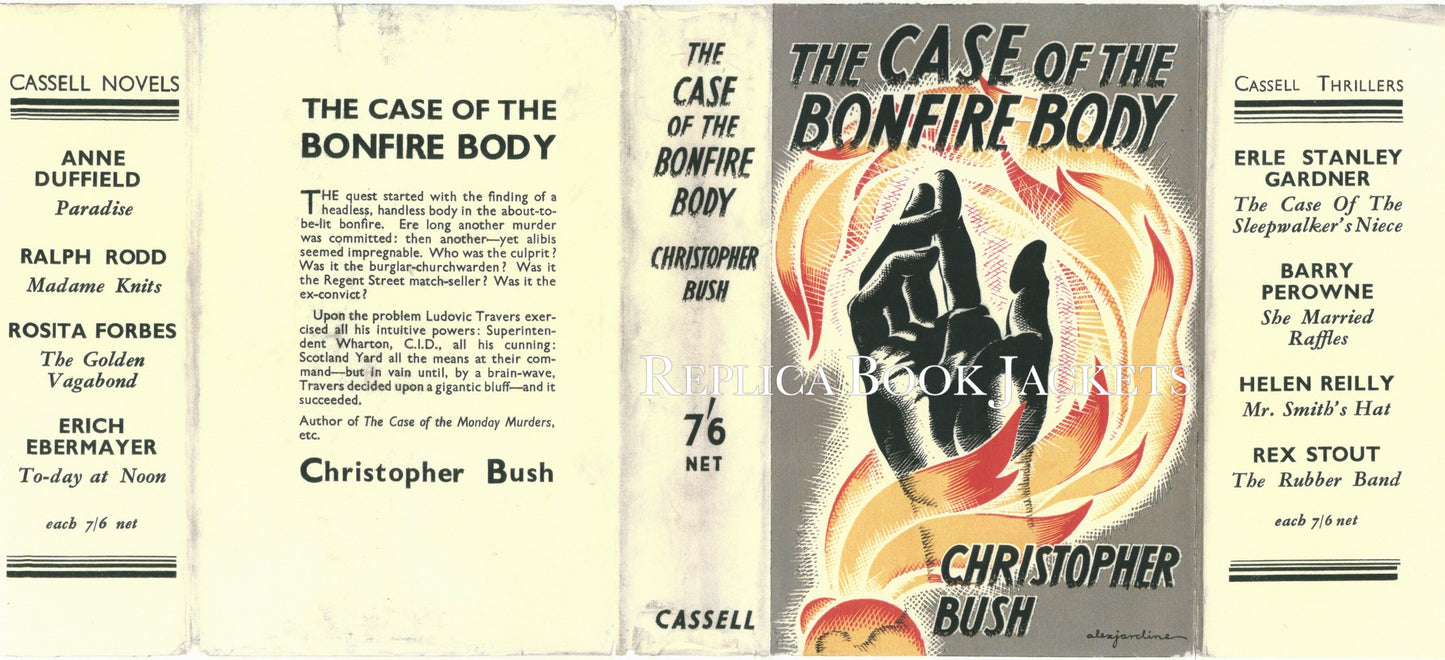 Bush, Christopher THE CASE OF THE BONFIRE BODY 1st UK 1936