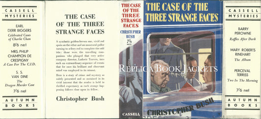 Bush, Christopher THE CASE OF THE THREE STRANGE FACES 1st UK 1933