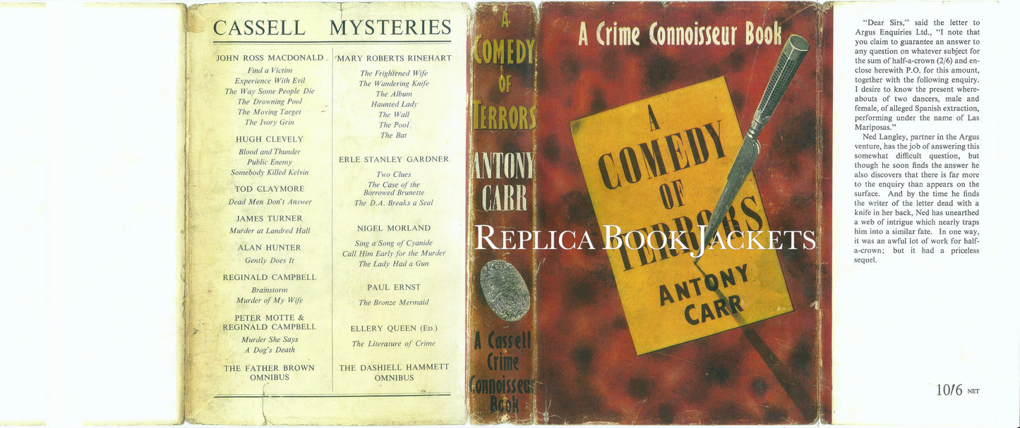 Carr, Antony A COMEDY OF TERRORS 1st UK 1955