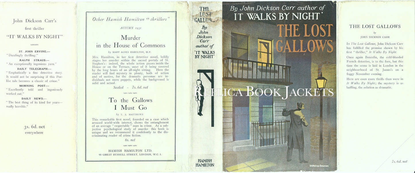 Carr, John Dickson THE LOST GALLOWS 1st UK 1931