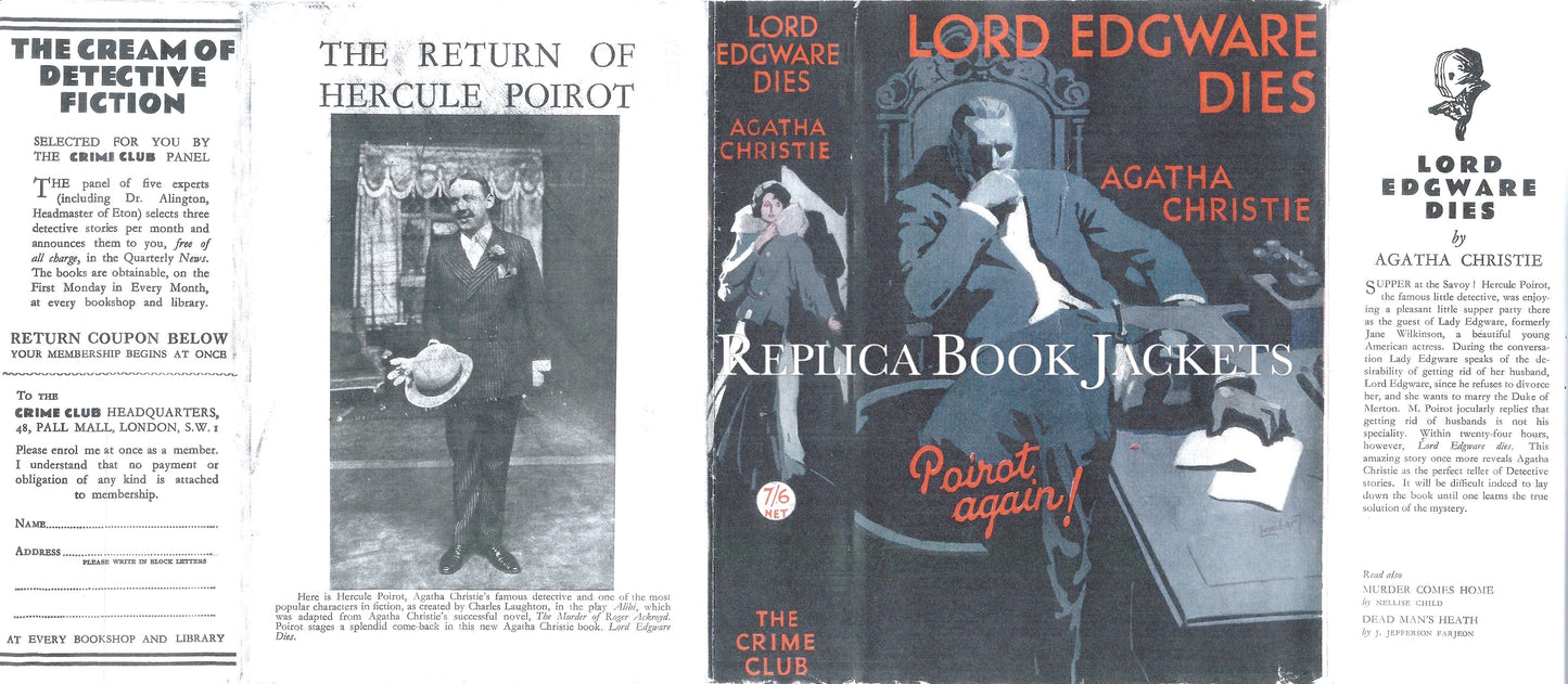 Christie, Agatha LORD EDGWARE DIES 1st UK 1933