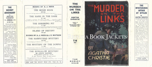 Christie, Agatha THE MURDER ON THE LINKS 1st UK 1923