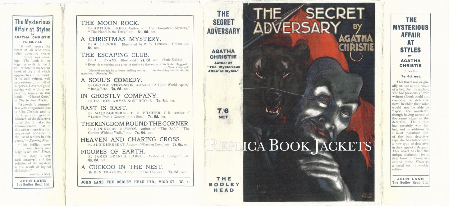 Christie, Agatha THE SECRET ADVERSARY 1st UK 1922