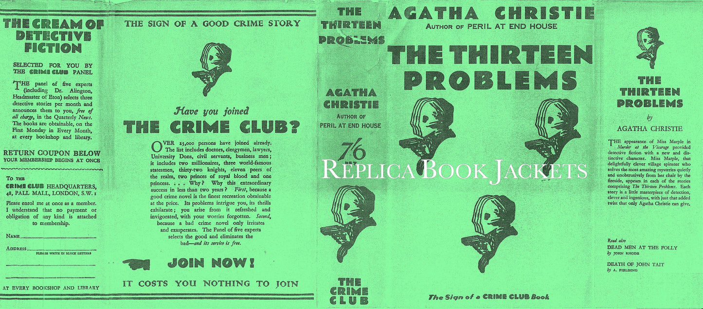 Christie, Agatha THE THIRTEEN PROBLEMS 1st UK 1932