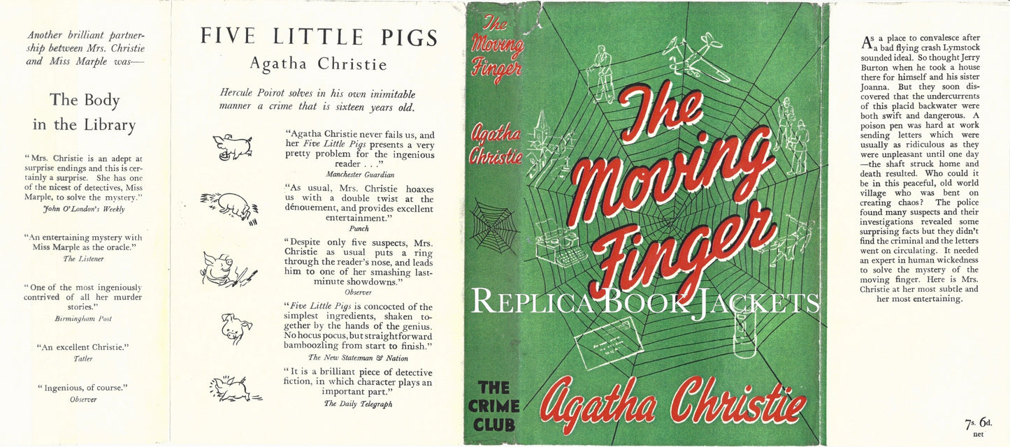 Christie, Agatha THE MAN MOVING FINGER 1st UK 1943