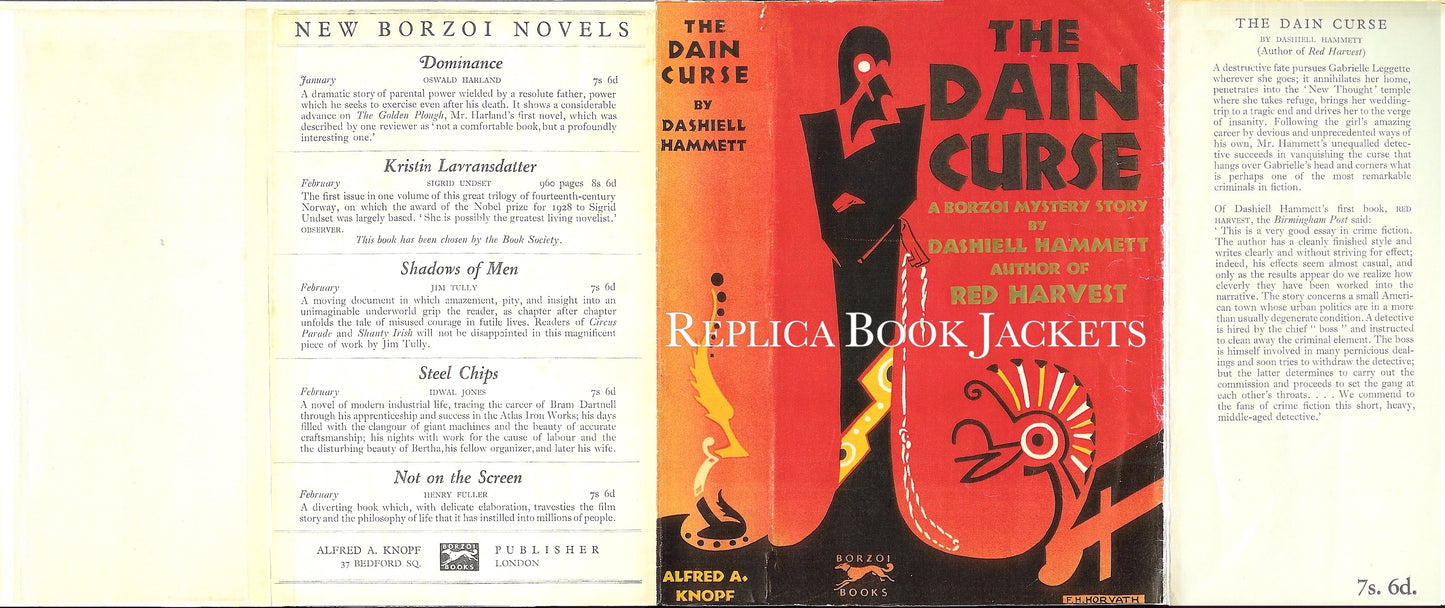 Hammett, Dashiell THE DAIN CURSE 1st UK 1930