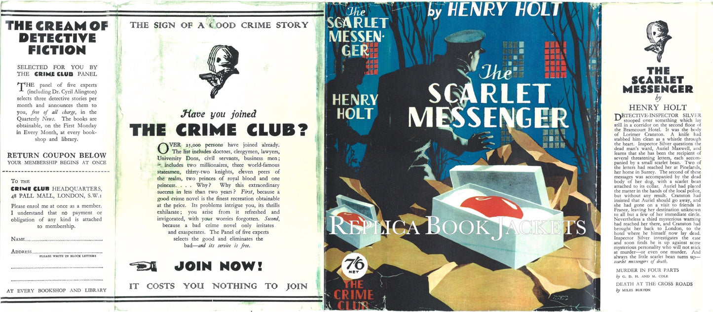 Holt, Henry THE SCARLET MESSENGER 1st UK 1933