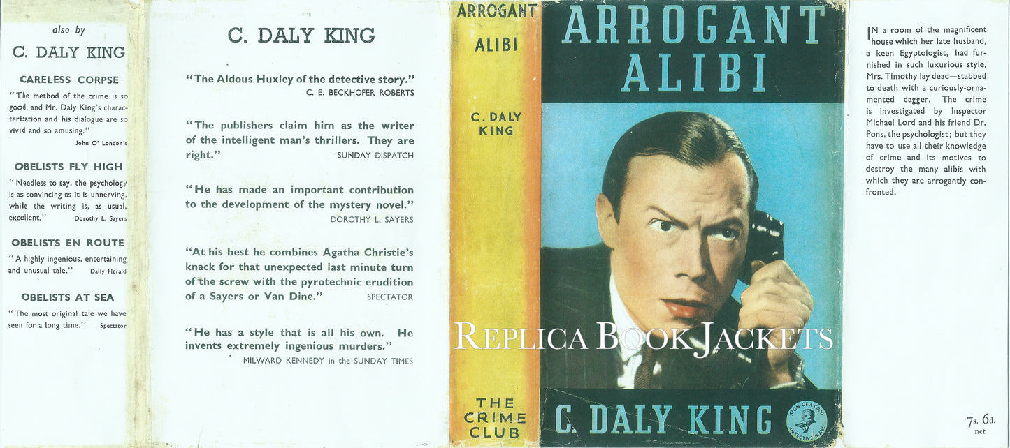 King, C. Daly ARROGANT ALIBI 1st UK 1938