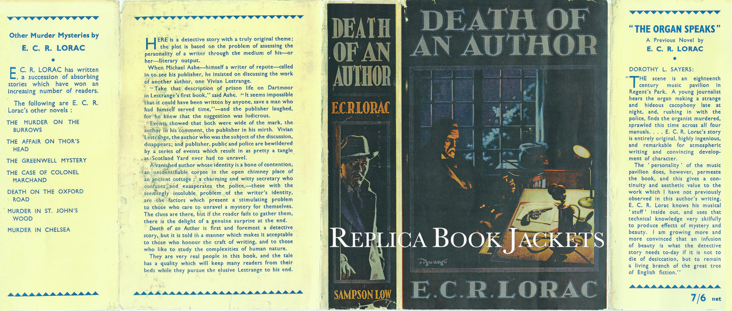 Lorac, E.C.R. DEATH OF AN AUTHOR 1st UK 1935