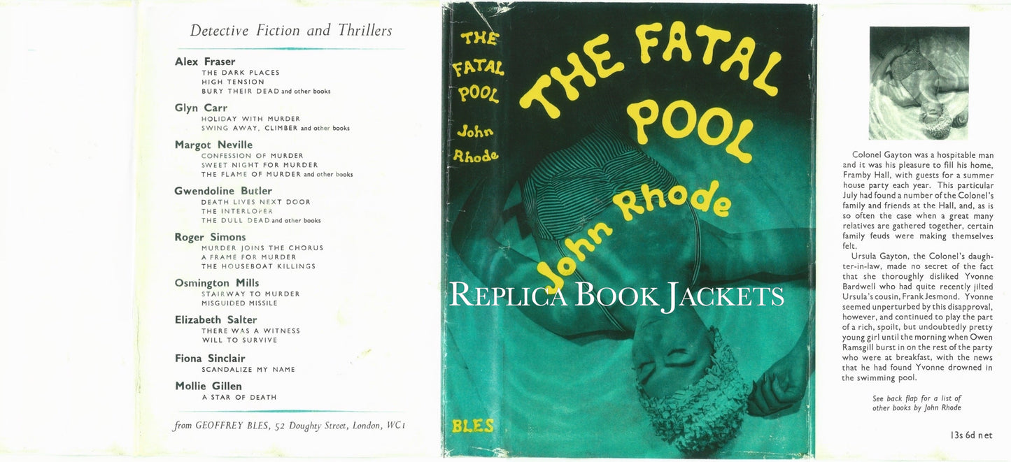 Rhode, John THE FATAL POOL 1st UK 1960