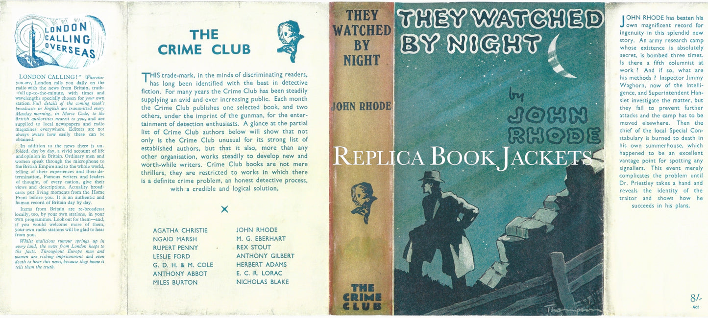 Rhode, John THEY WATCHED BY NIGHT 1st UK 1941