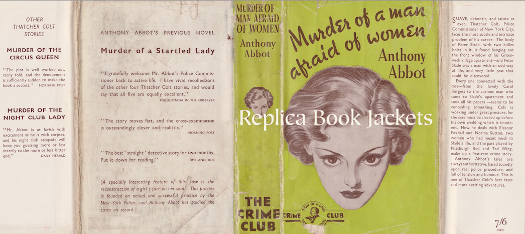Abbot, Anthony ABOUT THE MURDER OF A MAN AFRAID OF WOMEN 1st UK 1937
