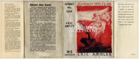 Ambler, Eric JOURNEY INTO FEAR 1st UK 1940