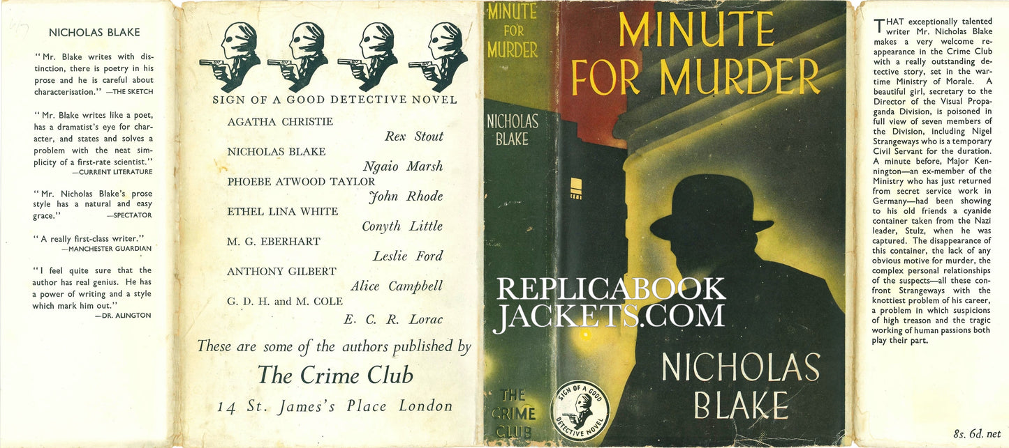 Blake, Nicholas MINUTE FOR MURDER 1st UK 1947