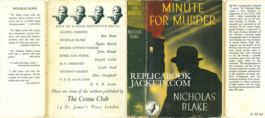 Blake, Nicholas MINUTE FOR MURDER 1st UK 1947