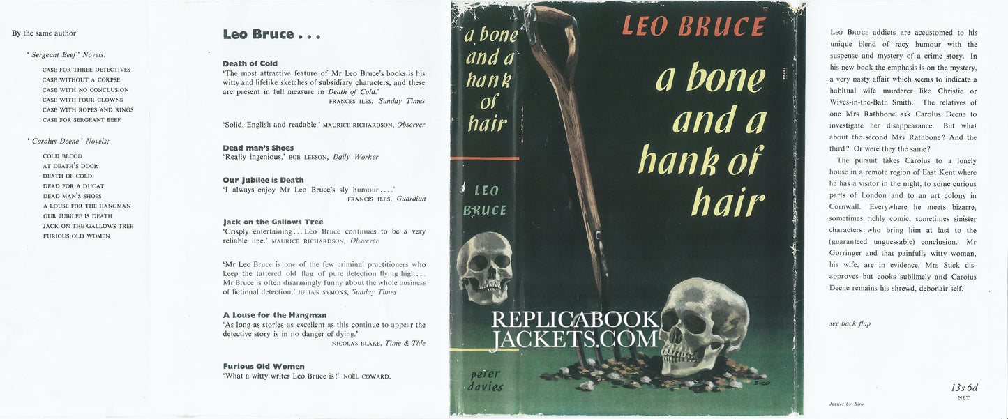 Bruce, Leo A BONE AND A HANK OF HAIR 1st UK 1961