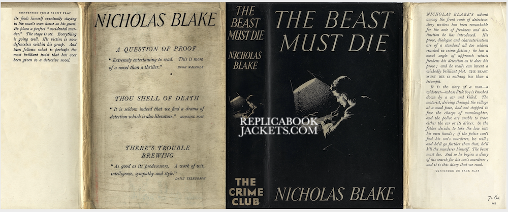 Blake, Nicholas THE BEAST MUST DIE 1st UK 1938