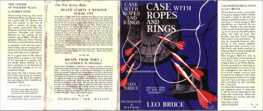 Bruce, Leo CASE WITH ROPES AND RINGS 1st UK 1940