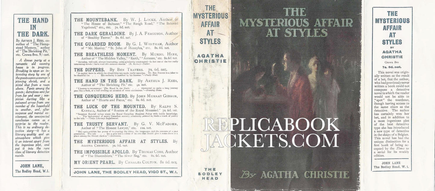 Christie, Agatha THE MYSTERIOUS AFFAIR AT STYLES 1st UK 1920