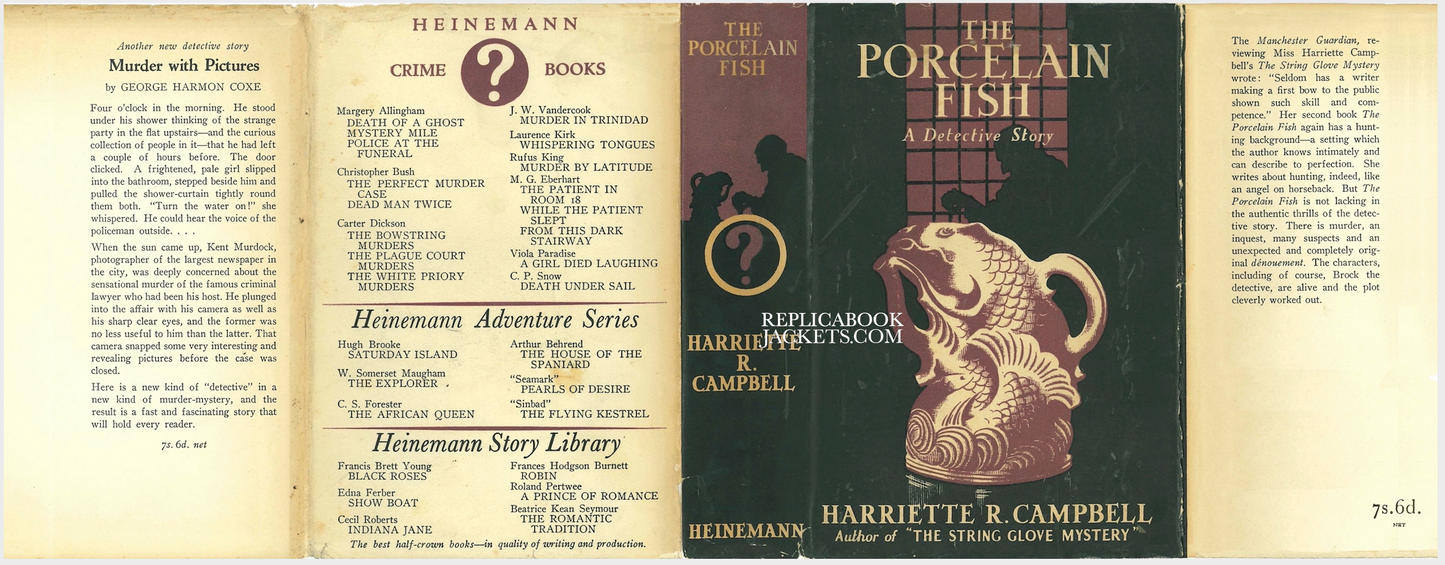 Campbell, Harriet. THE PORCELAIN FISH 1st UK 1937