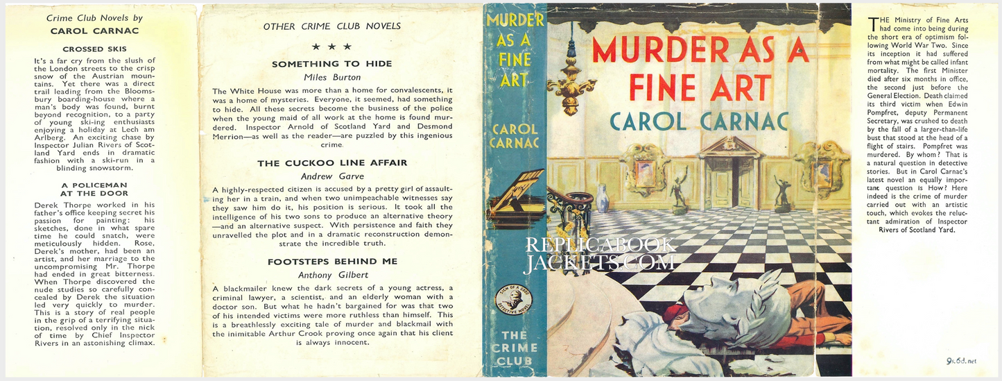 Carnac, Carol (a.k.a. E.C.R. Lorac) MURDER AS A FINE ART 1st UK 1953