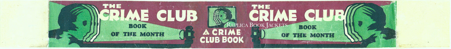 COLLINS CRIME CLUB NARROW WRAP-AROUND BAND MID-1930s