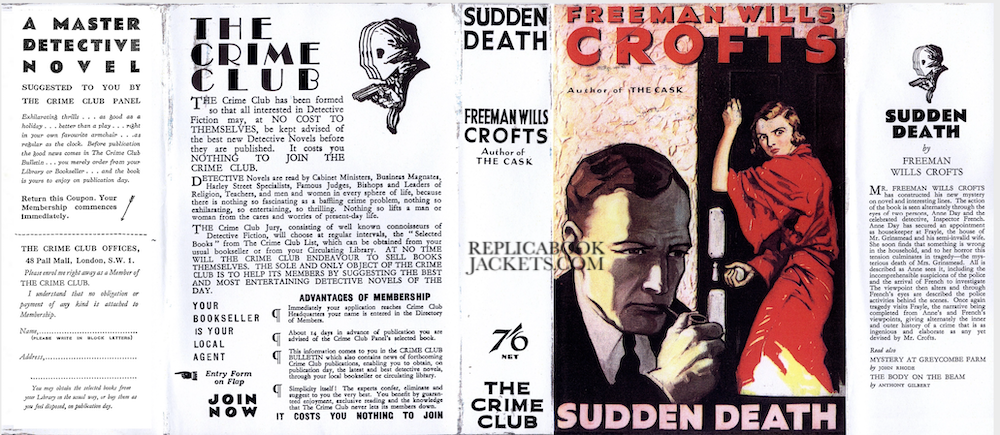 Crofts, Freeman Wills SUDDEN DEATH 1st UK 1932