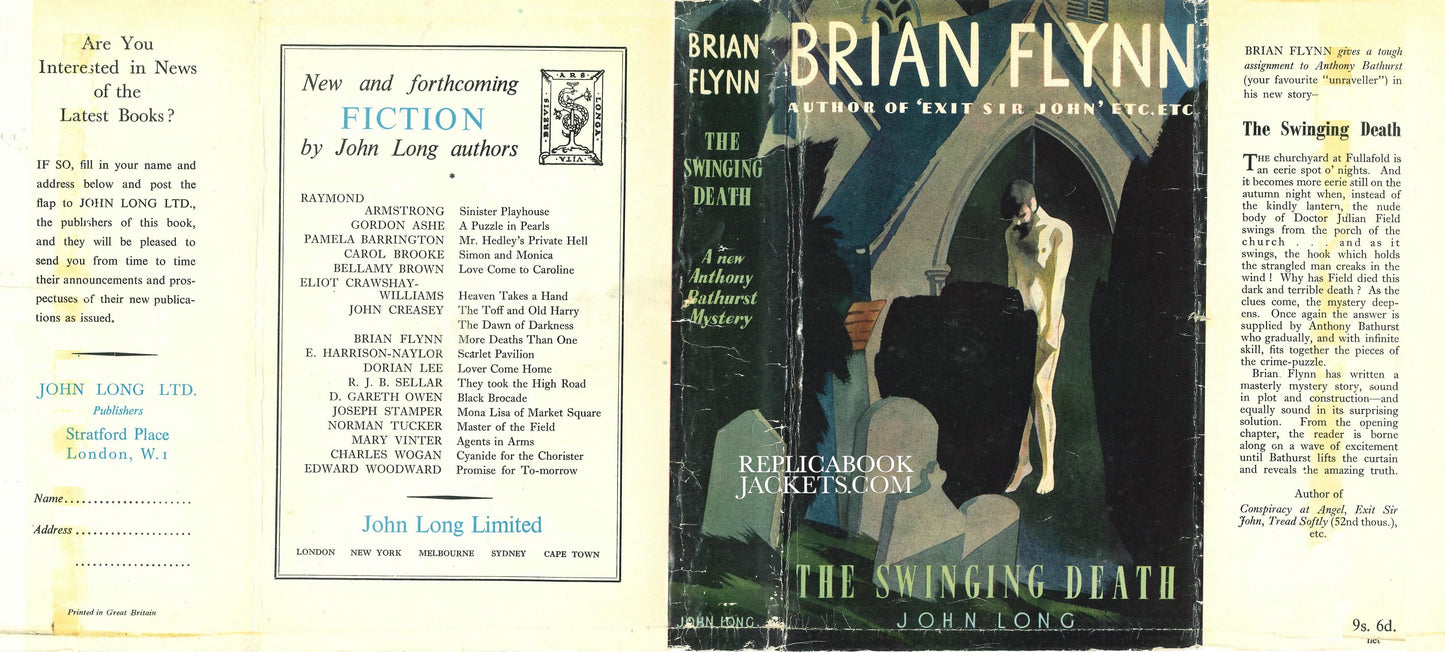 Flynn, Brian THE SWINGING DEATH 1st UK 1949