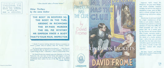 Frome, David MR. PINKERTON HAS THE CLUE 1st UK 1936