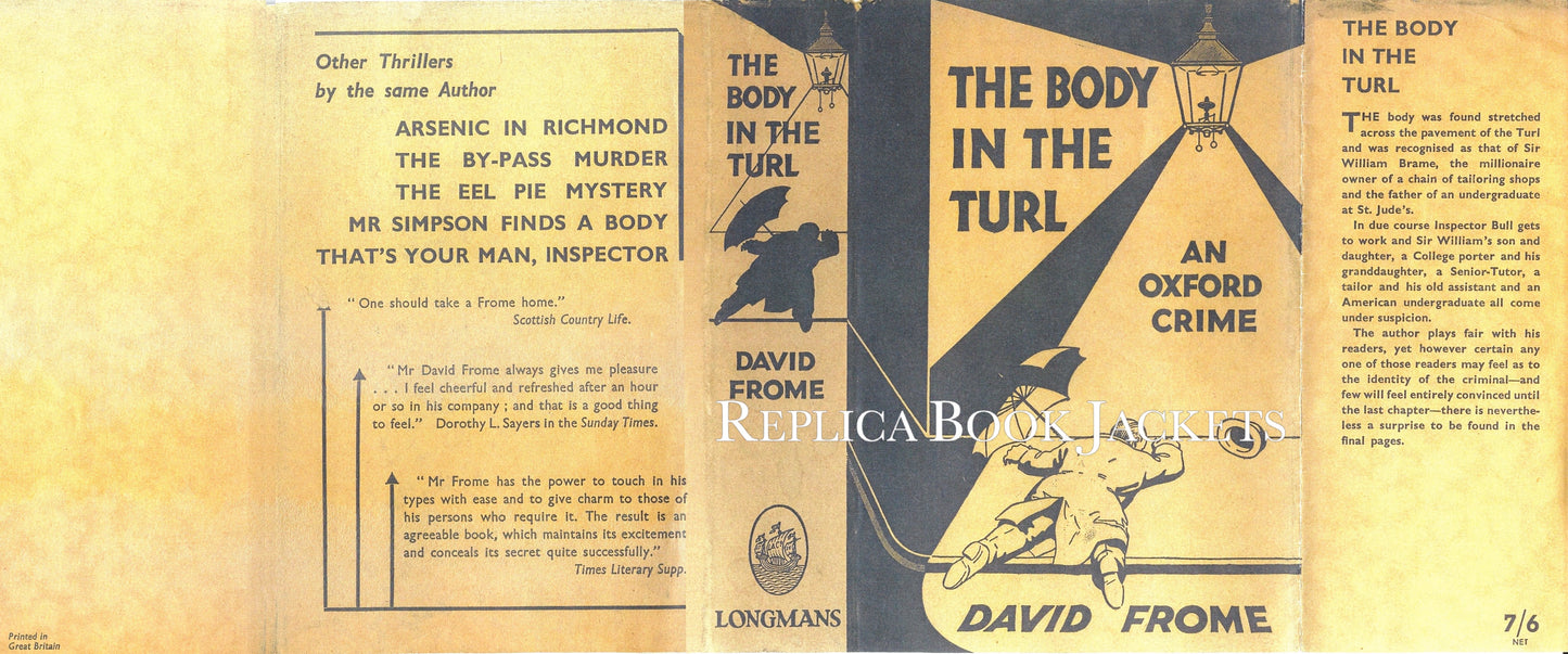 Frome, David THE BODY IN THE TURL 1st UK 1935