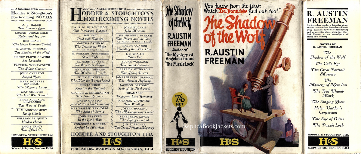 Freeman, R. Austin THE SHADOW OF THE WOLF 1st UK 1925