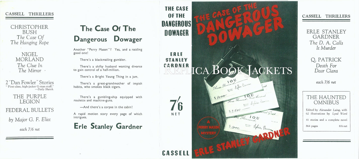 Gardner, Erle Stanlay THE CASE OF THE DANGEROUS DOWAGER 1st UK 1937
