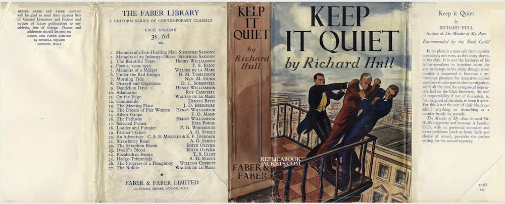 Hull, Richard KEEP IT QUIET 1st UK 1935