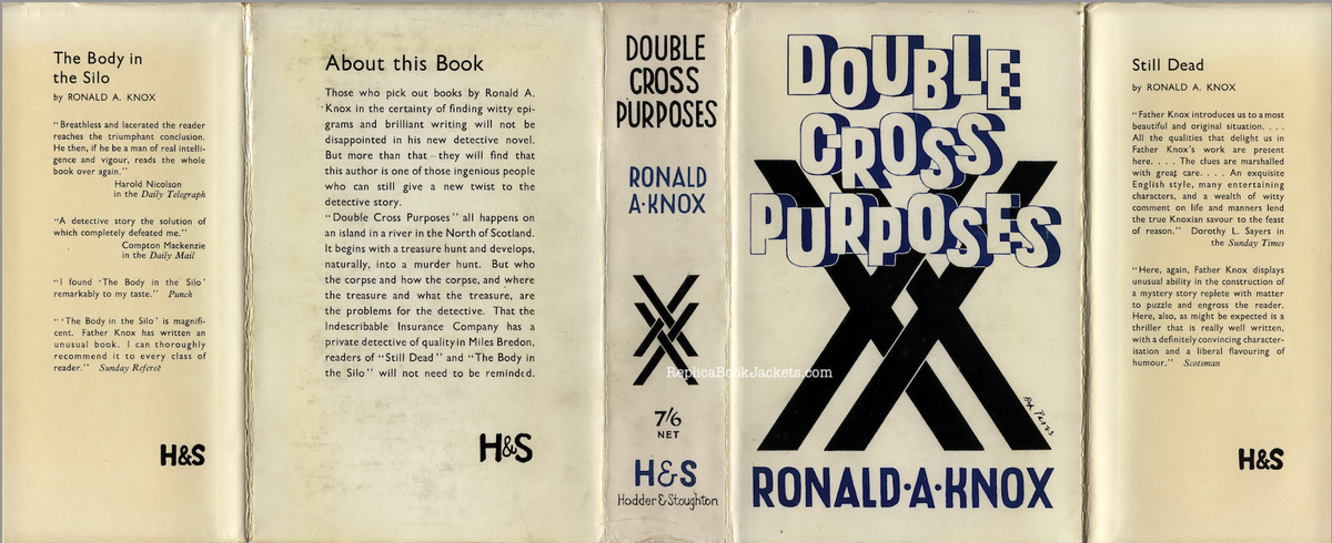 Knox, Ronald A. DOUBLE CROSS PURPOSES 1st UK 1937