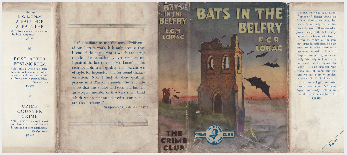 Lorac, E.C.R. BATS IN THE BELFRY 1st UK 1937