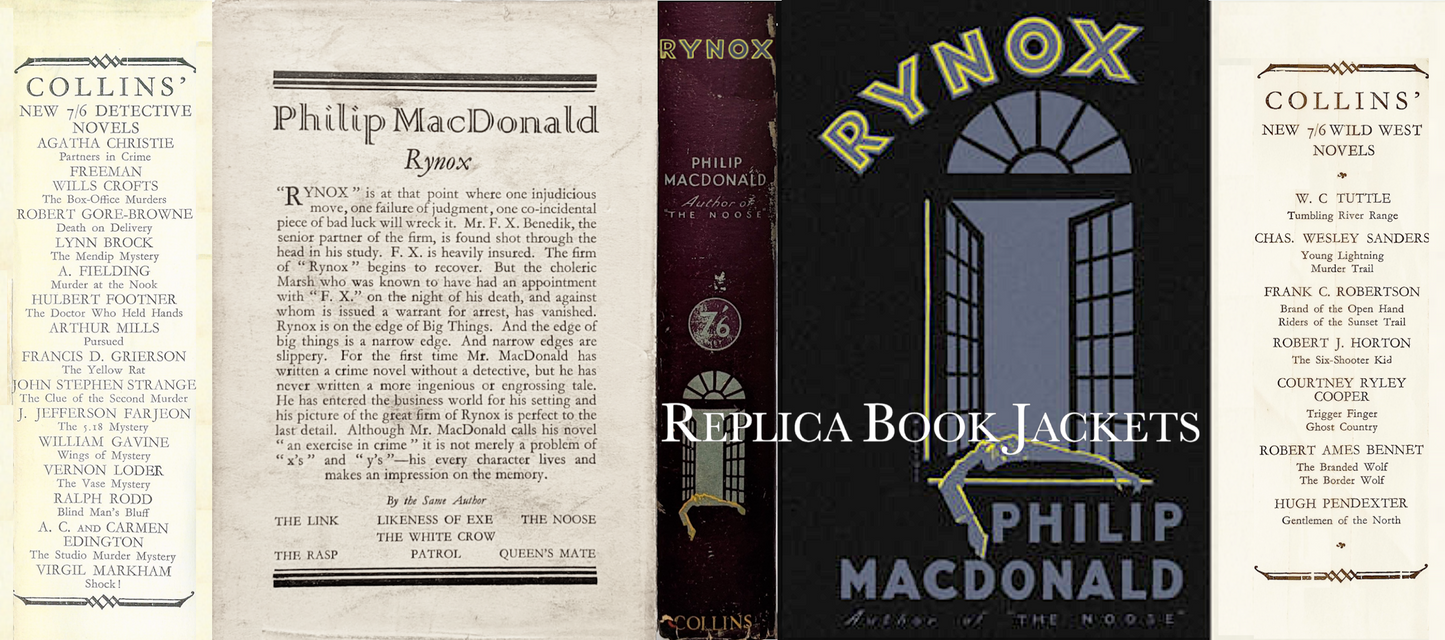 Macdonald, Philip. RYNOX 1st UK 1930