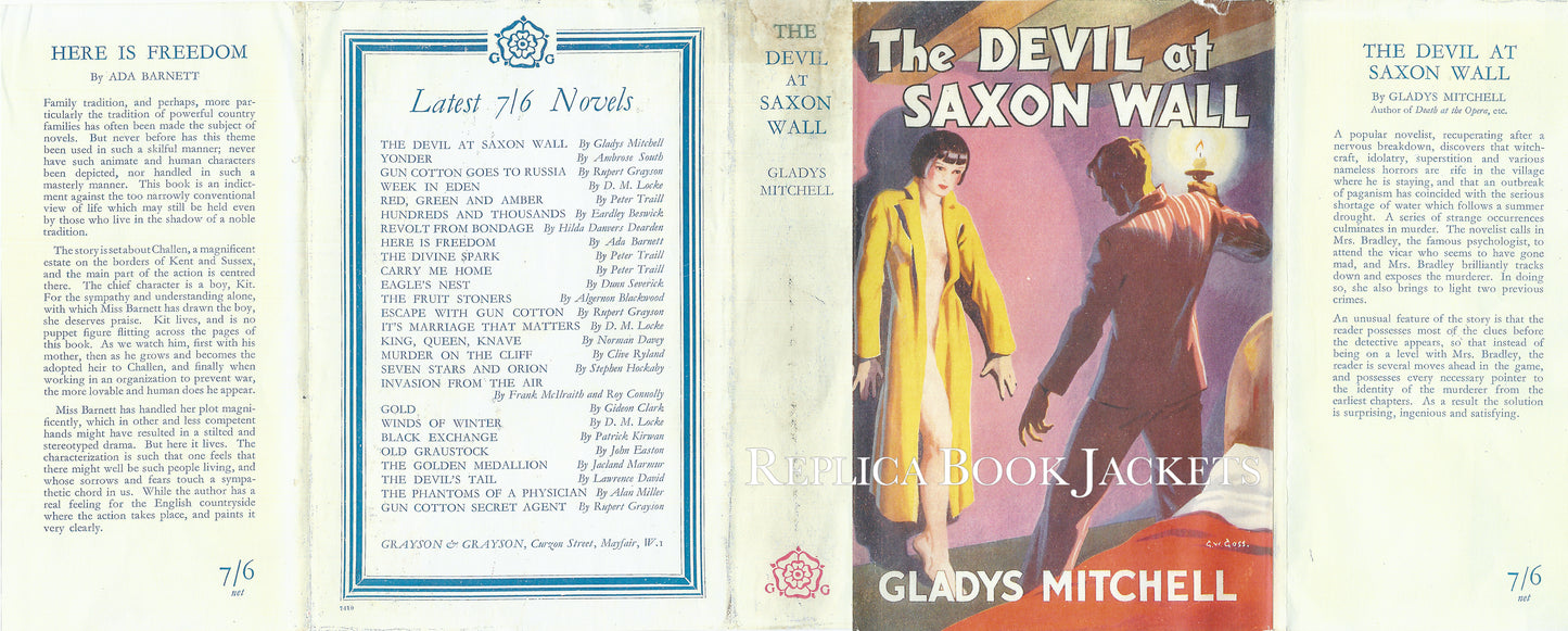 Mitchell, Gladys. THE DEVIL AT SAXON WALL 1st UK 1935