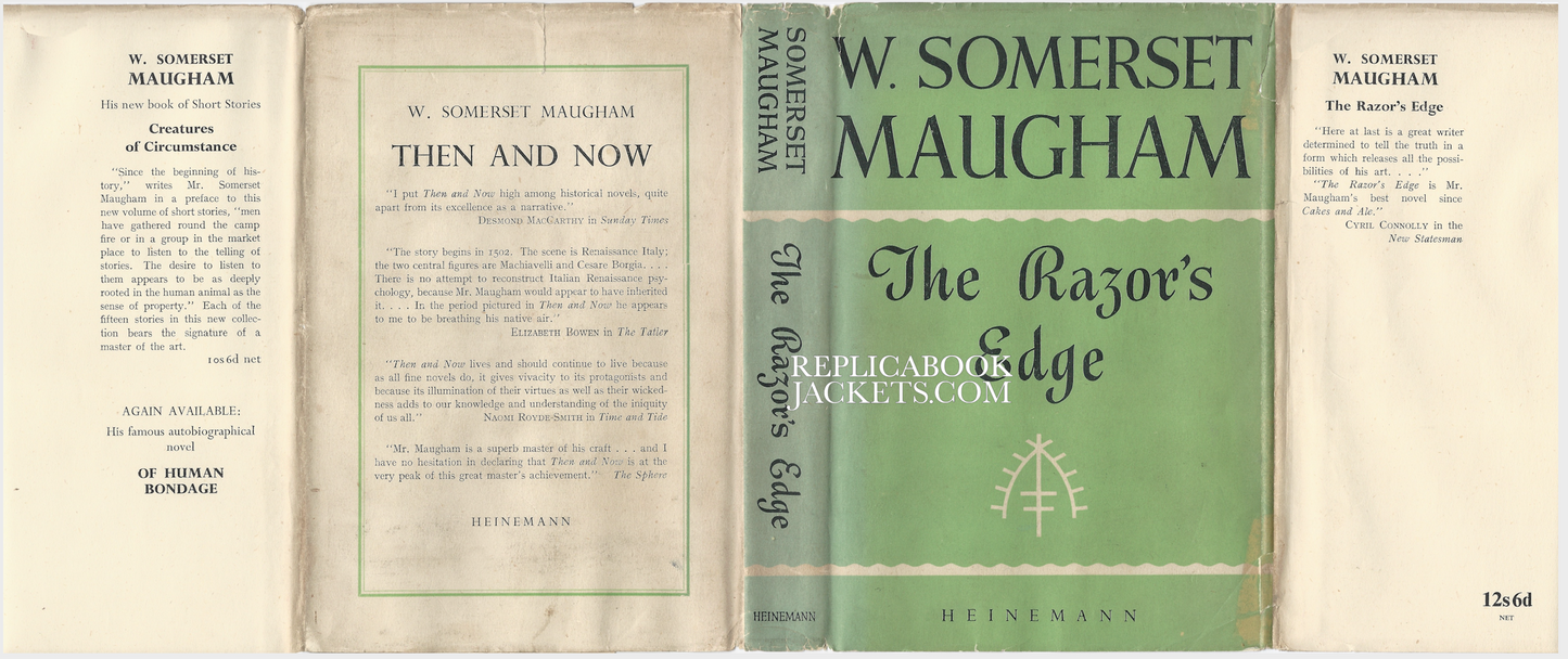 Maugham, W. Somerset. THE RAZOR'S EDGE UK 1947 Early Printing