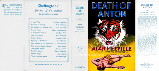 Melville, Alan  DEATH OF ANTON 1st UK 1936