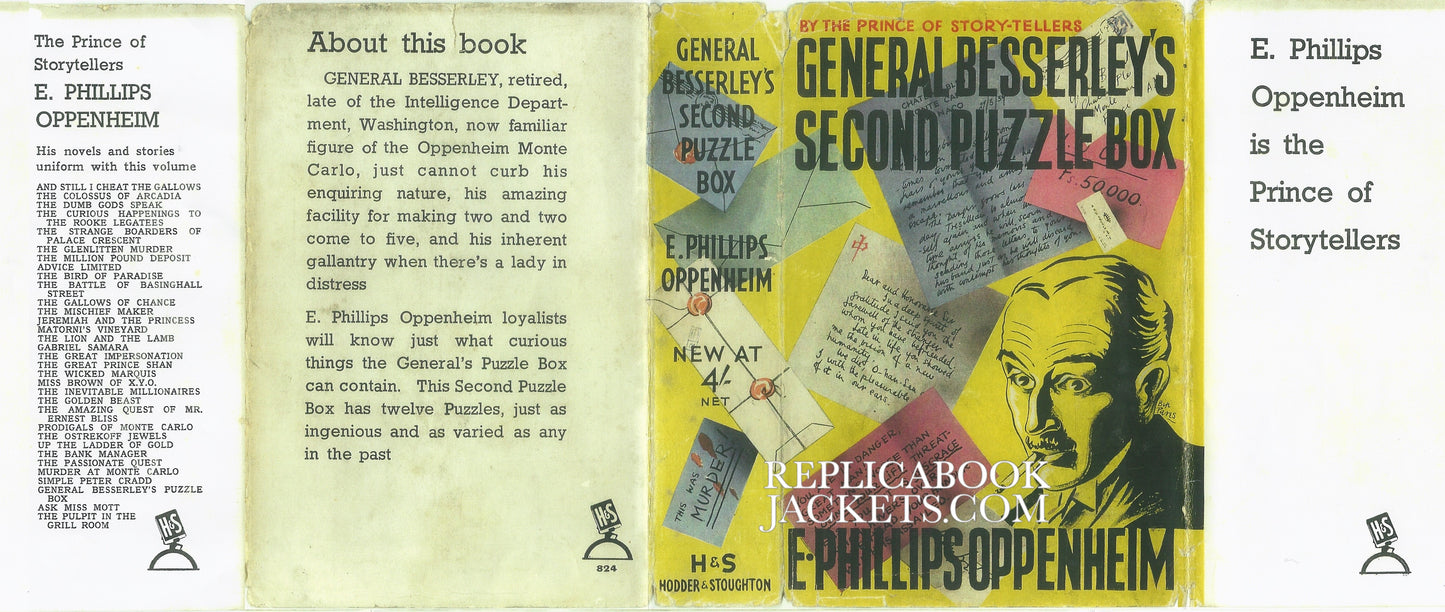 Oppenheim, E. Phillips. GENERAL BESSERLEY'S SECOND PUZZLE BOOK 1st UK 1939